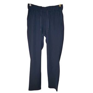 Lululemon Women’s On The Fly Pants 4 Navy Blue Hybrid Travel Drawstring Waist